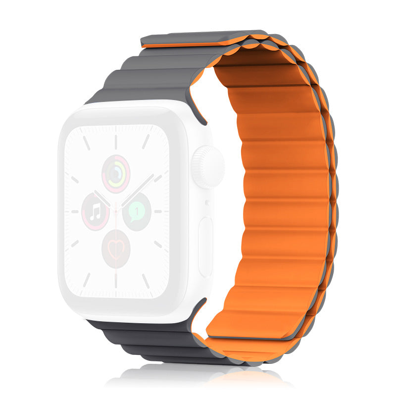 KINGXBAR Magnetic Silicone Watch Strap Wristband Replacement for Apple Watch Ultra 49mm Ultra 2 49mm Series 9 45mm SE (2023) 44mm Series 8 45mm 7 45mm Series 4 5 6 44mm Series 1 2 3 42mm SE 44mm SE (2022) 44mm KINGXBAR Magnetic Silicone Watch Strap Wristband Replacement for Apple Watch Ultra 49mm Ultra 2 49mm Series 9 45mm SE (2023) 44mm Series 8 45mm 7 45mm Series 4 5 6 44mm Series 1 2 3 42mm SE 44mm SE (2022) 44mm